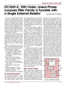 Jun 1999 LTC1569-X, 10th Order, Linear