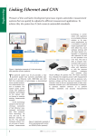 Linking Ethernet and CAN