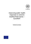 Improving public health responses to extreme weather/heat