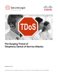 The Surging Threat of Telephony Denial of Service Attacks