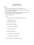 Lecture Notes 9-2012: Plant Tissue Culture