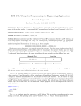 ECE 175: Computer Programming for Engineering Applications