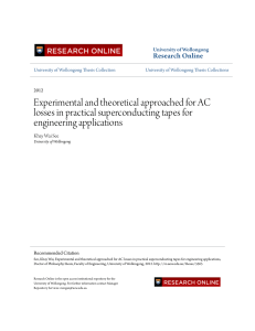 Experimental and theoretical approached for AC