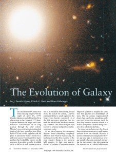 The Evolution of Galaxy - Tufts Institute of Cosmology