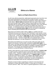 Ethics at a Glance