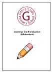 Grammar and Punctuation Achievement Booklet
