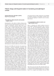 Climate change and integrated analysis of mountain