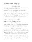 Curves in R2: Graphs vs Level Sets Surfaces in R3: Graphs vs Level