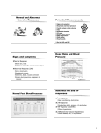 Normal and Abnormal Exercise Response Potential Measurements