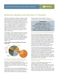 Rotavirus Disease and Vaccines in Tanzania