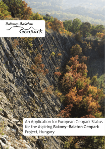 An Application for European Geopark Status for the Aspiring Bakony