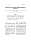 Estimation of the direct radiative forcing due to sulfate and soot