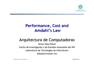 Performance, Cost and Amdahl`s Law