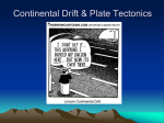 Theory of Continental Drift Notes - Powerpoint
