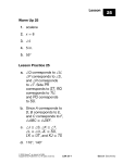 Lesson Warm Up 25 1. scalene 2. x = 8 3. ∠4 4. 5 in. 5. 55° Lesson