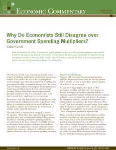 Why Do Economists Still Disagree over Government Spending