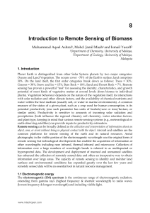 Introduction to Remote Sensing of Biomass