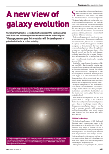 A new view of galaxy evolution