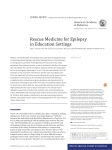 Rescue Medicine for Epilepsy in Education Settings