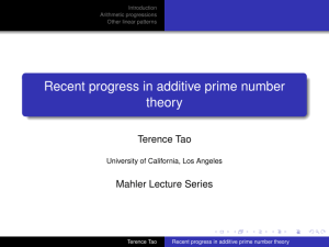 Recent progress in additive prime number theory