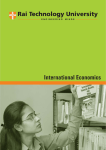 International Economics - Department of Higher Education