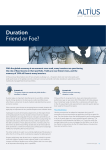 Duration Friend or Foe? - Altius Asset Management