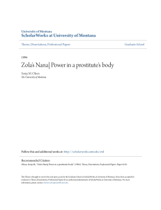 Zola`s Nana| Power in a prostitute`s body