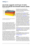 Lab study suggests small layer of water, CO2 and silicate