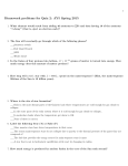 Homework problems for Quiz 2: AY5 Spring 2015