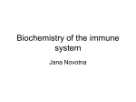 Biochemistry of the immune system