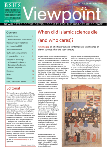 When did Islamic science die (and who cares)?
