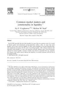Common market makers and commonality in liquidity