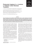 Photocurrent Imaging of p−n Junctions in Ambipolar Carbon