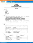 ICSE Board Class X Biology Board Paper 2013