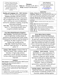 February: Week of: February 21-24, 2017 Study: Dinosaurs and