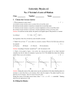 University Physics AI No. 3 Newton`s Laws of Motion