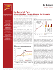 No Barrel of Fun: What Weaker Crude Means for Canada