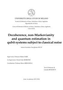 Decoherence, non-Markovianity and quantum estimation in qubit