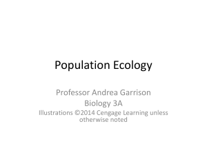 Population Ecology - Bakersfield College