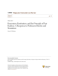 Rescission, Restitution, and the Principle of Fair Redress: A