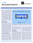 Electrostatic Actuation