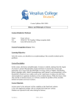 Course Syllabus NSC-202E: History and Philosophy of Science