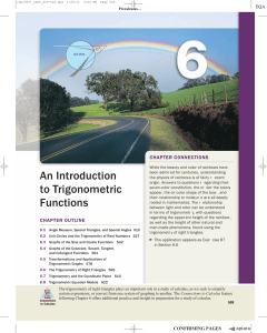 An Introduction to Trigonometric Functions