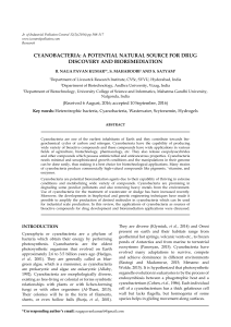 cyanobacteria: a potential natural source for drug discovery and