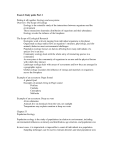 Exam 2 Study guide Part 2 Putting it all together: Ecology and