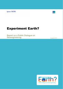 Experiment Earth?