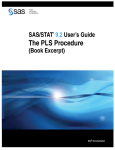 The PLS Procedure