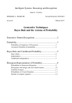 Generative Techniques: Bayes Rule and the Axioms of Probability