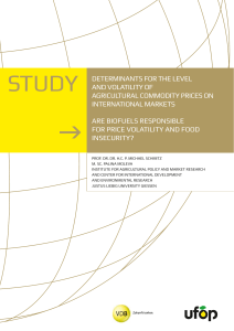 ARE BIOFUELS RESPONSIBLE FOR PRICE VOLATILITY AND