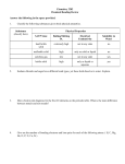 Chemistry 2202 Chemical Bonding Review Answer the following in